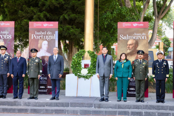 Armenta y Chedraui conmemoraron el 494 Aniversario de la Fundación de Puebla