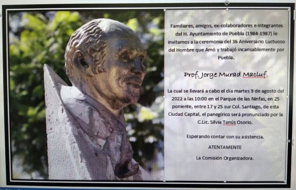 Homenaje a Jorge Murad Macluf