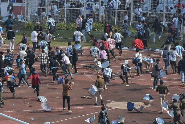 Batalla campal durante visita de Messi en la India