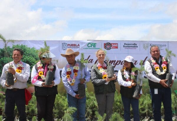 Celebran jornada de reforestación en Xiutetelco