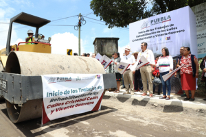 Las calles Cristóbal Colón y Vicente Guerrero se encuentran en rehabilitación