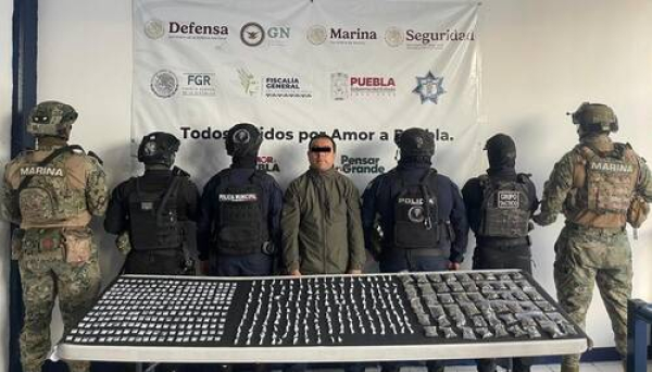 Cae presunto narcomenudista en Tehuacán