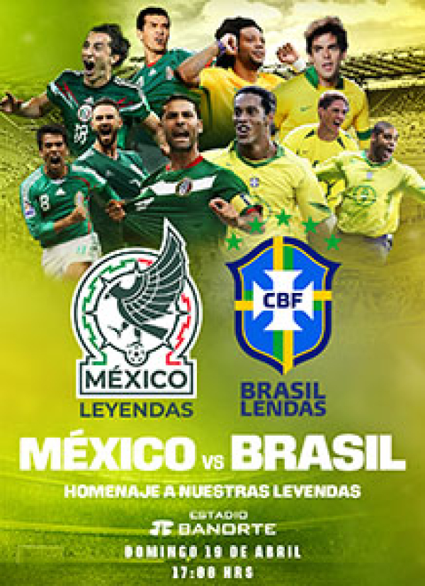 El tri enfrentará a Brasil en duelo de Leyendas