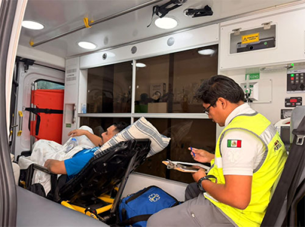 Paciente repatriado en EE. UU. es atendido en Puebla