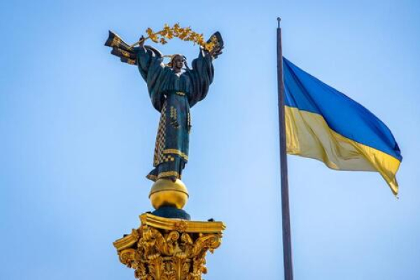 Monumento a la Independencia en Kiev, Ucrania