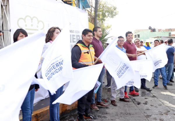 Arranca obra en San Lorenzo Almecatla