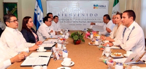 Reunión bilateral en la ciudad de Gracias, Honduras