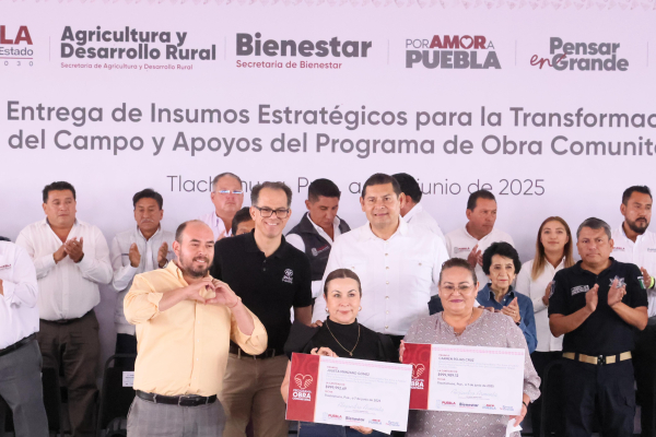 Llega la Obra Comunitaria al campo de Tlachichuca con la inversión de 18 mdp