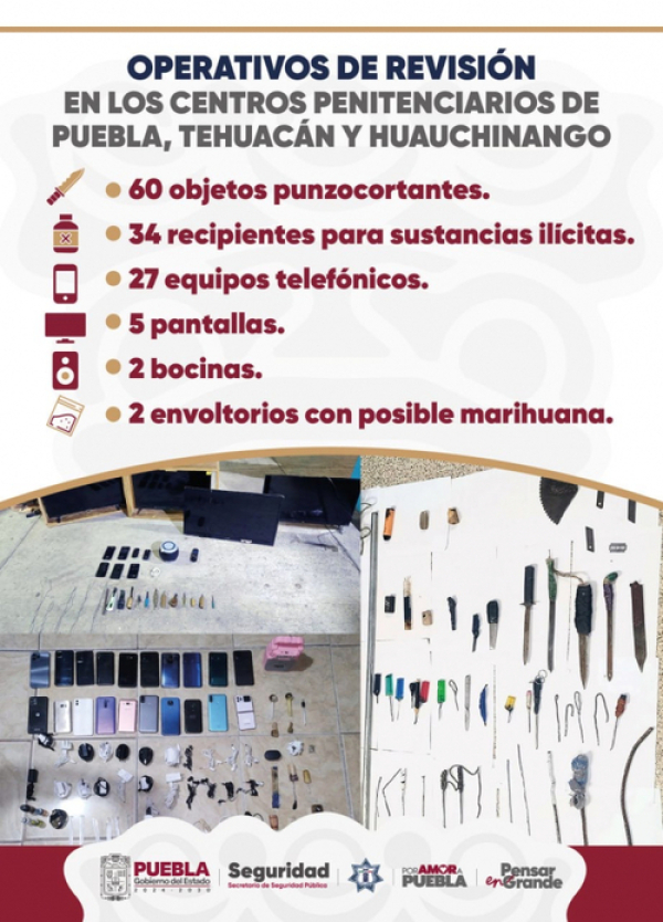 Implementa SSP operativos simultáneos en penales