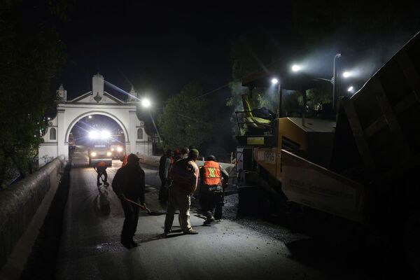 Trabajos nocturnos en rehabilitación de Prolongación Reforma