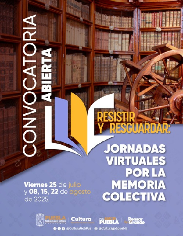 Puebla impulsa &quot;Jornadas virtuales por la memoria colectiva&quot;
