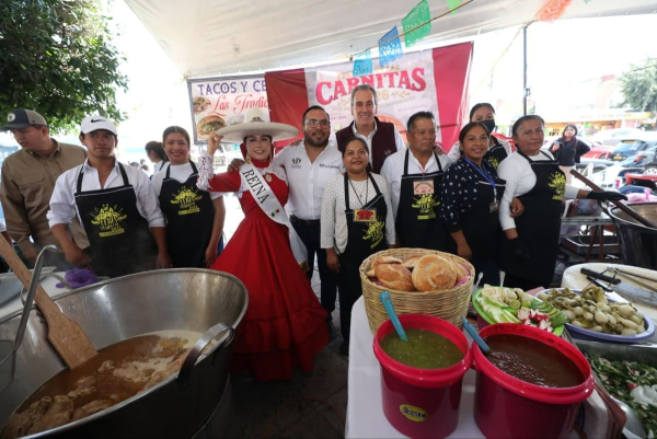 Inauguran 5to Festival de las Carnitas en Totimehuacan