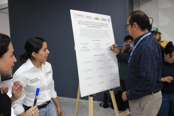 Avanza proyecto "Puebla Resiliente ante Desastres"