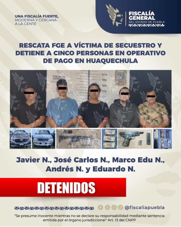 FGE desarticula banda de secuestradores