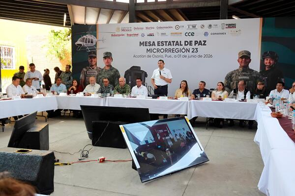 Realizan Mesa Estatal de Paz en Acatlán