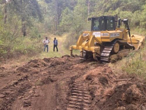 Previenen incendios con brechas en Chiautzingo
