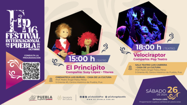 Cinco sedes de la Capital serán testigos del Festival Internacional de Puebla