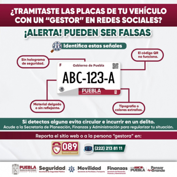 Riesgo latente por tramitar placas con “gestores”: SSP