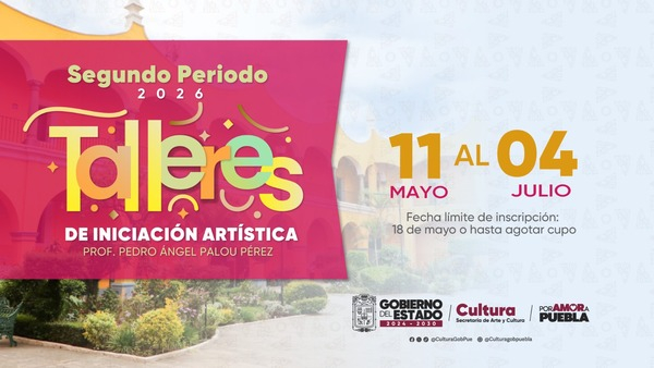 Cultura Puebla ofrece 48 cursos artísticos