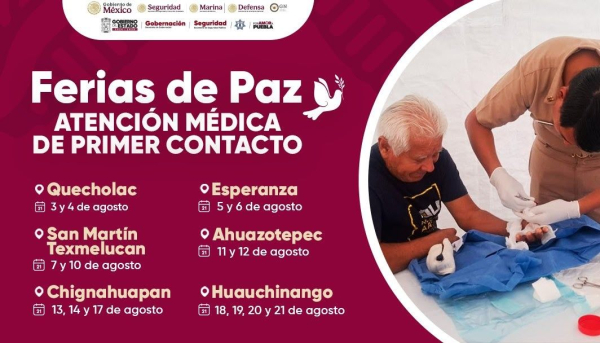 Agosto llega con “Ferias de Paz y Atención Médica”