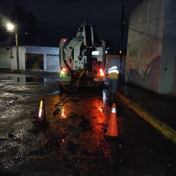 Puebla Capital atiende puntos críticos por fuertes lluvias