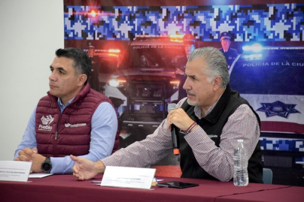 Fortalece SSC seguridad en la capital y juntas auxiliares