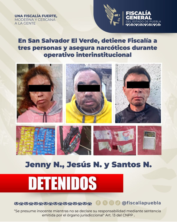 Caen narcomenudistas en San Salvador El Verde