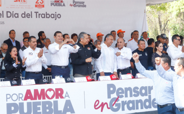 En el Día de Trabajo, el gobierno de Puebla escuchó a la clase obrera